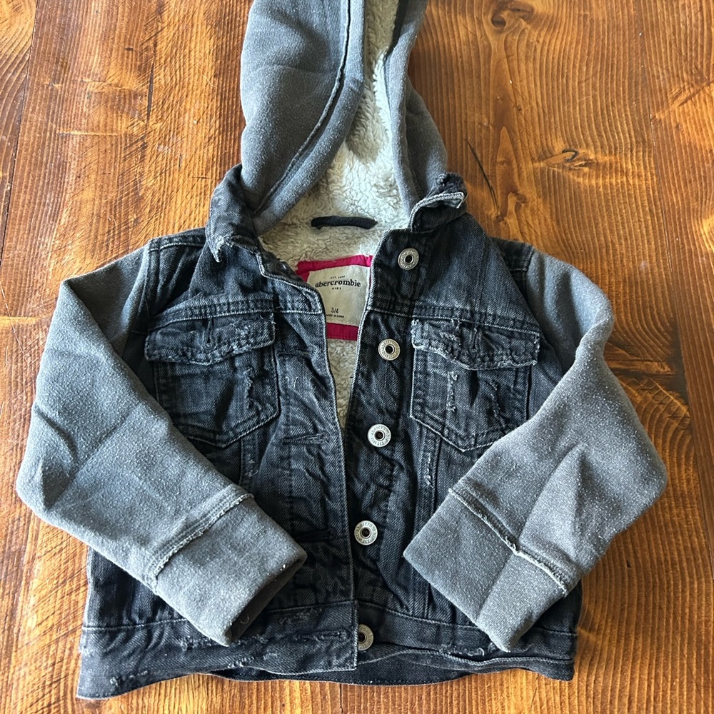 Abercrombie Kids Fleece Jean Jacket